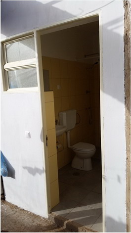 l'ingresso del bagno terminato