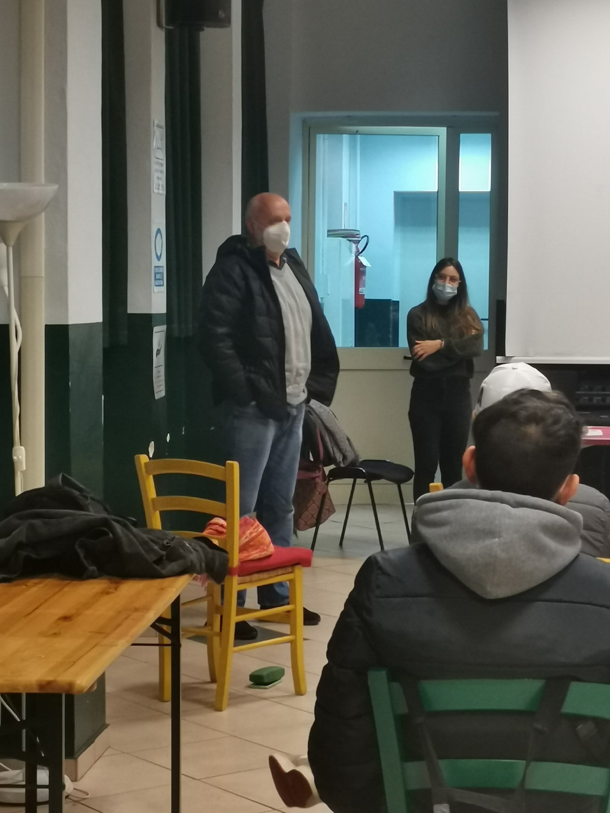 Franco Borgogno durante il dibattito dopo la proiezione