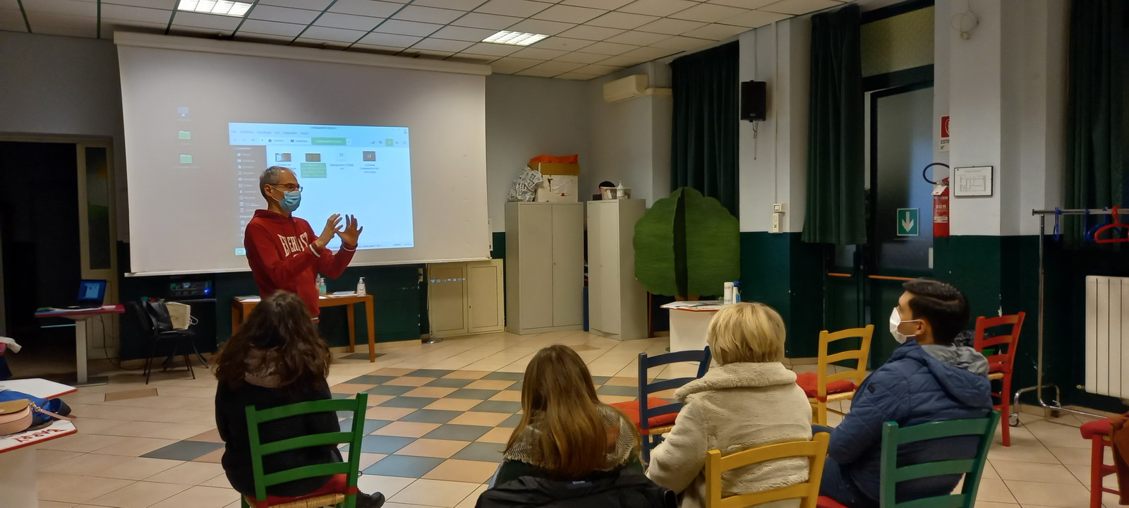 La discussione al termine della proiezione