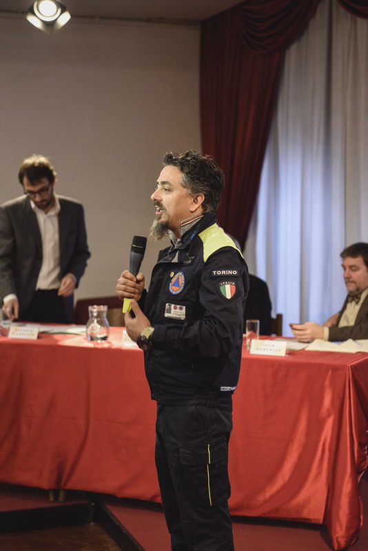Paolo Borgarello della Protezione Civile di Moncalieri Paolo Borgarello della Protezione Civile di Moncalieri