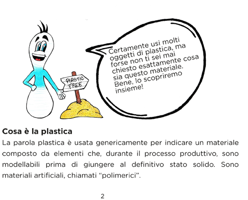 pagina libretto plastica per i bambini